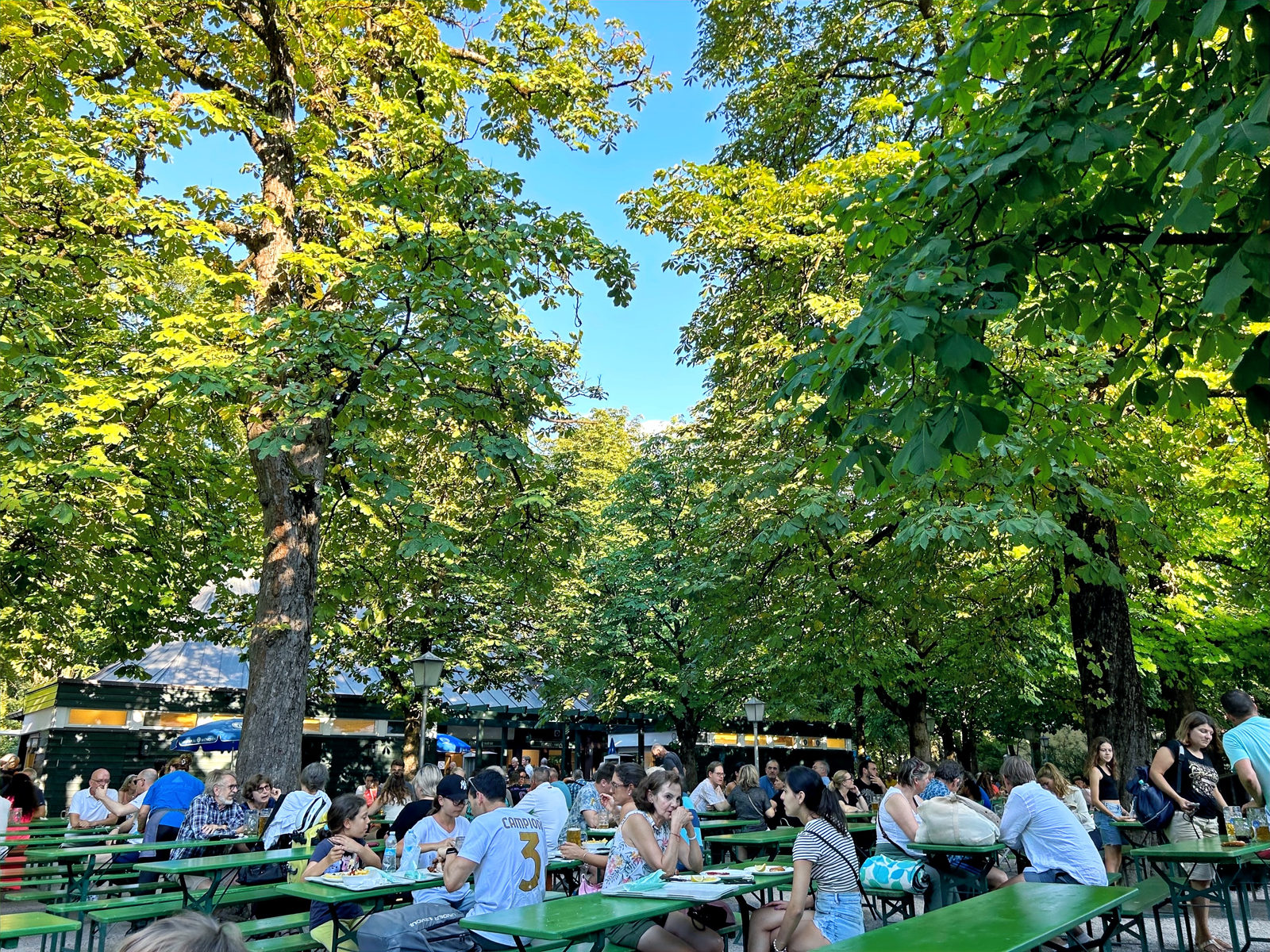 beer garden in Munich