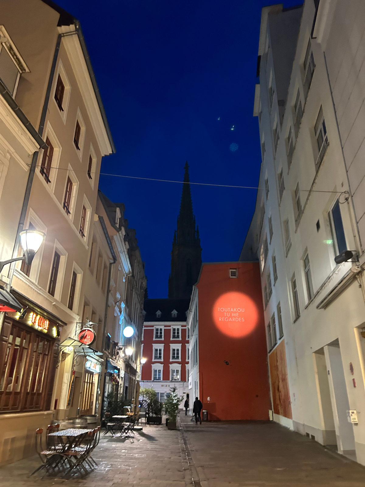 Centre of Mulhouse at night