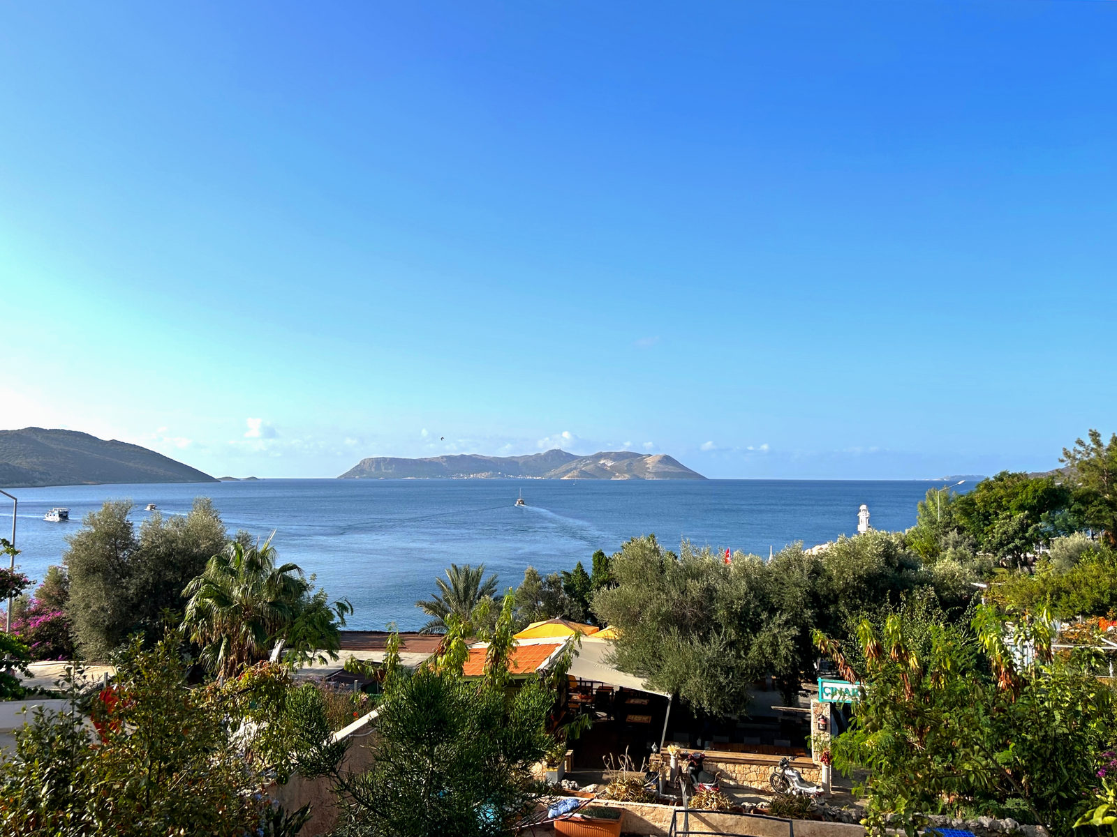 beautiful view from the hotel in Kas