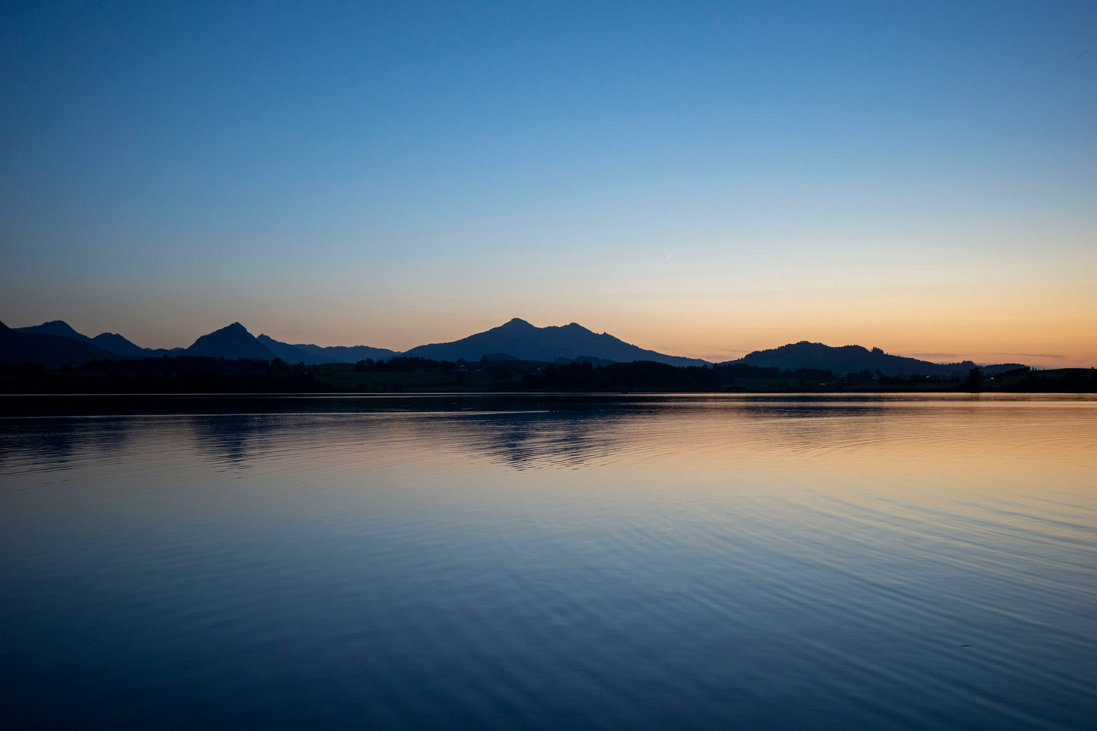 Lake at night