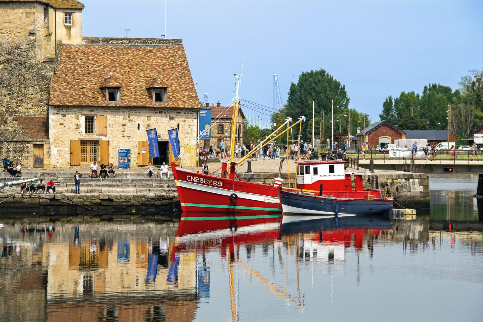 Charming old harbour of Honfleur
