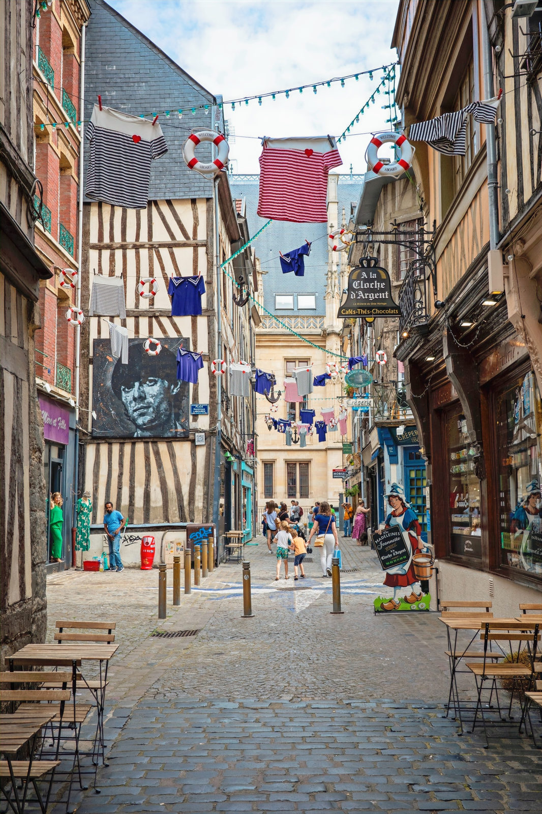 Amazing authentic street in Rouen