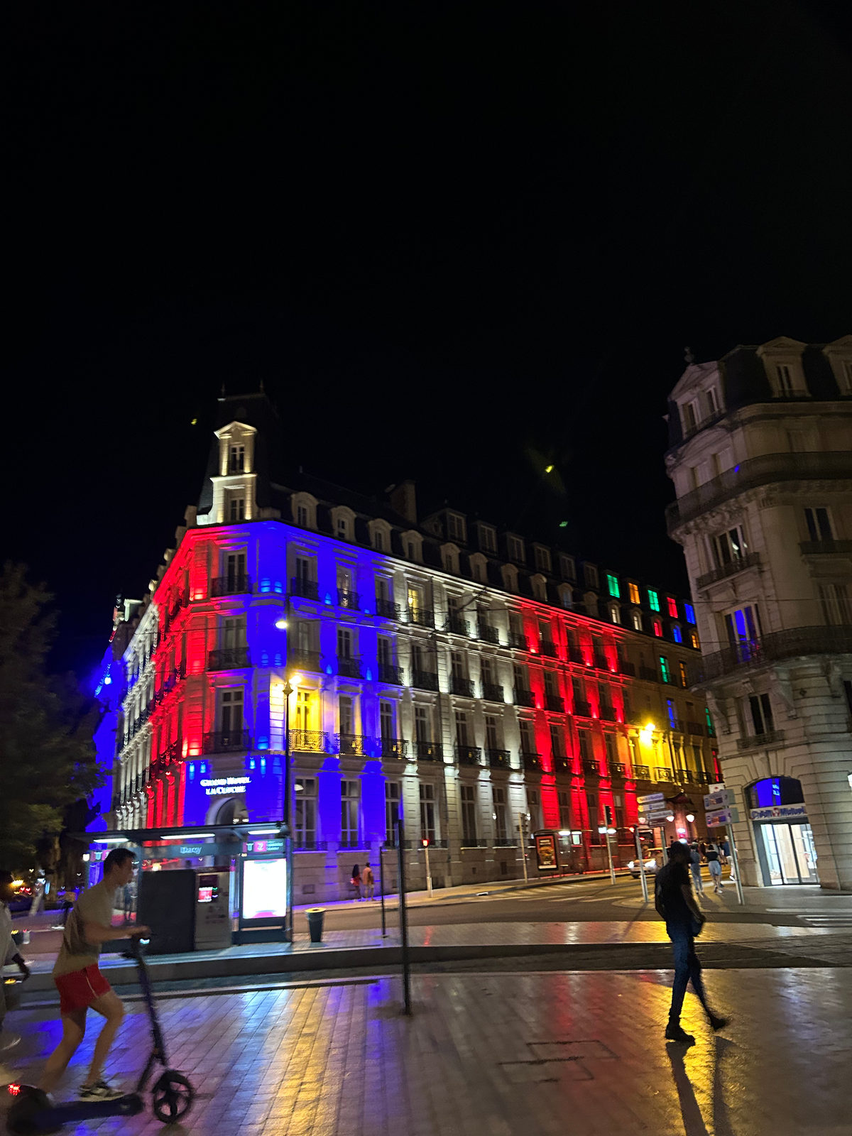Dijon at night