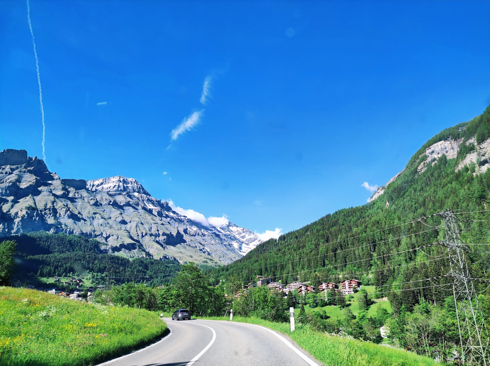 Mountain road to Leukerbad