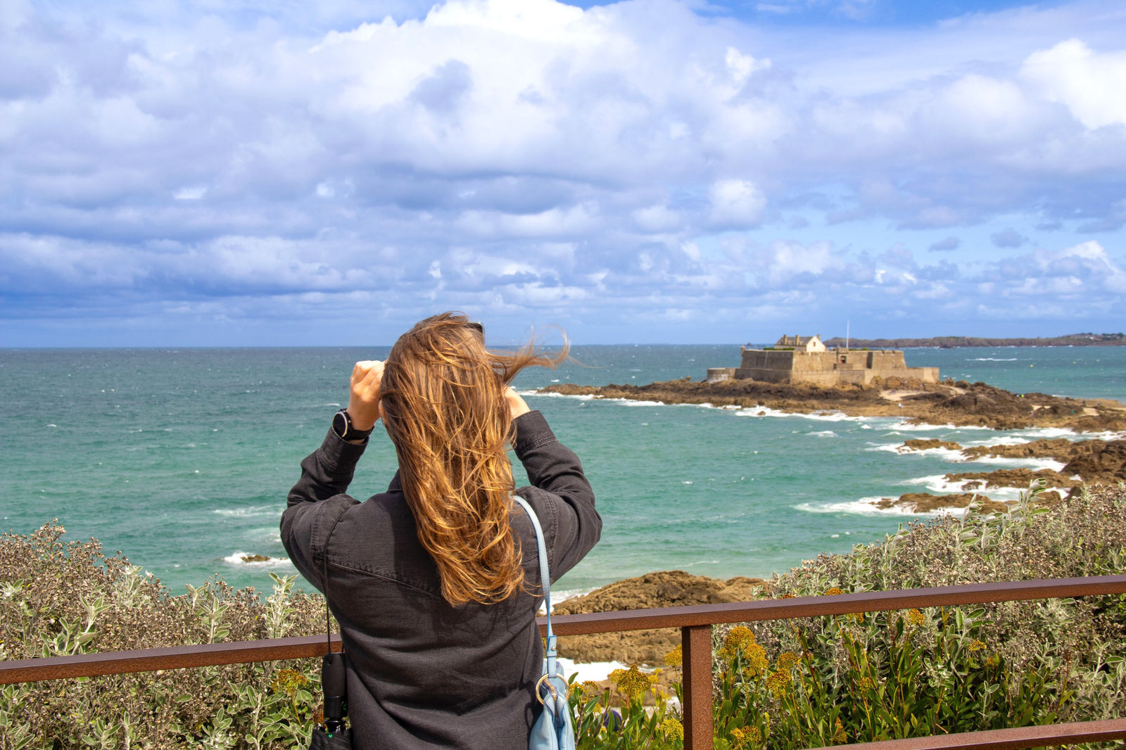 Marie enjoying Saint-Malo