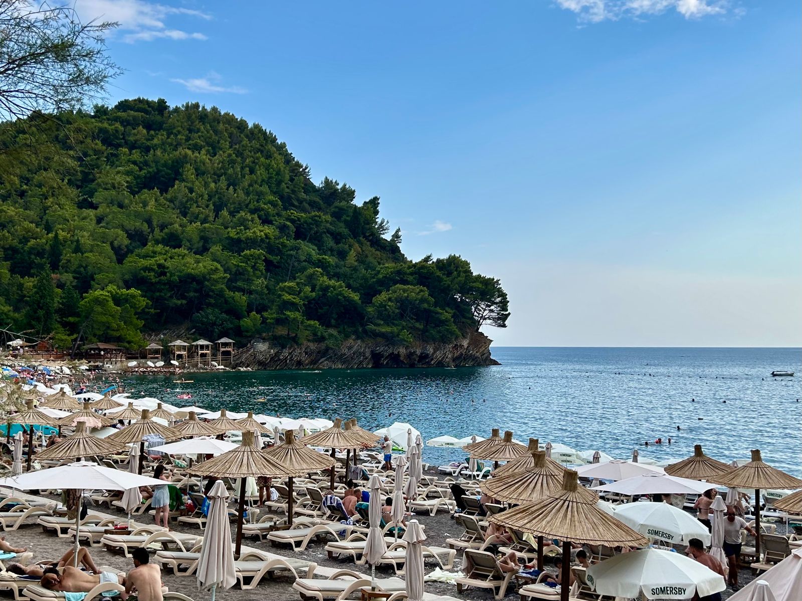 Lucice Beach in the afternoon, Petrovac, Montenegro